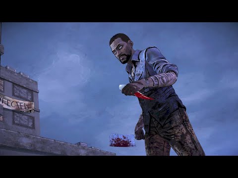 Lee Everett vs The Horde (The Gauntlet) No Graphic Black - The Walking Dead Definitive Series