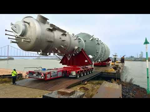 Transportwunder mit Megapower: SPMT Schwerlast-Selbstfahrer