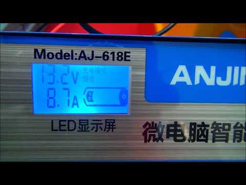 Зарядное устройство с AliExpress ANJING AJ-618E для 100 % заряда кальциевого аккумулятора.