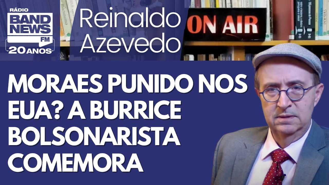 Reinaldo – Bolsonaristas comemoram possibilidade de governo Trump punir Moraes. Que tiro no pé!