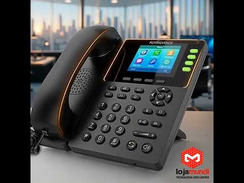 Video do produto Telefone IP Flyingvoice FIP13G WiFi 4 Linhas Gigabit PoE