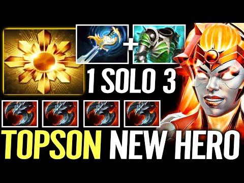 🔥 TOPSON NEW TI10 MID HERO — 1 SOLO 3 DawnBreaker WTF Strongest Hammer Dota 2 Pro