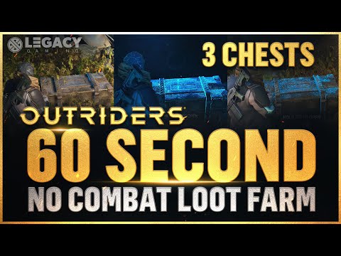 Outriders - INSANE 60 Second Legendary Weapon Farm (3 Loot Chests) | No Combat Required