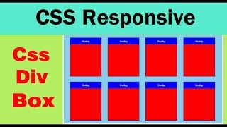 Css div box  layout - Responsive HTML Container | Web Zone