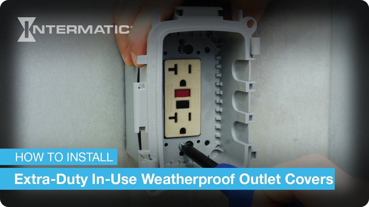 Extra-Duty In-Use Weatherproof Outlet Cover Installation