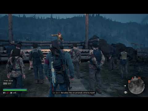 Days Gone - Evil Surrounds Us: Listen To Colonel Garret's Speech Dialogue Sequence PS4 Pro (2019)