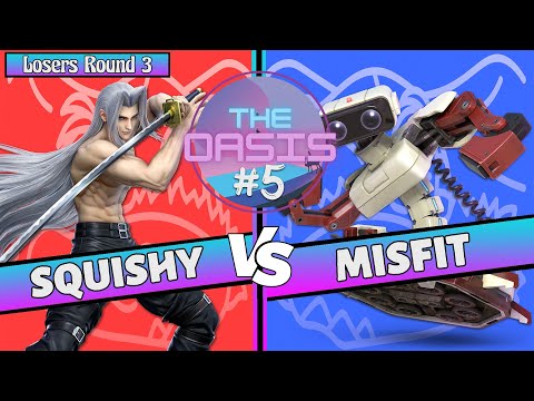 The Oasis #5 Losers Round 3 - SquishySquash (Sephiroth) Vs Misfit (Luigi, R.O.B.) SSBU Tournament