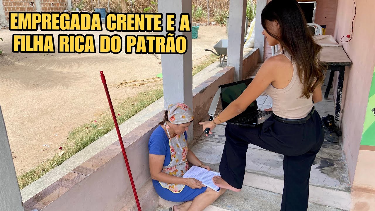 Empregada Crente é HUMlLHAD4 pela Filha Rica do Patrão, e veja o que acontece 🥺😭 | Filme Gospel 2024
