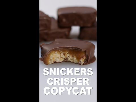 Snickers Crisper Candy Bar Copycat Recipe #shorts