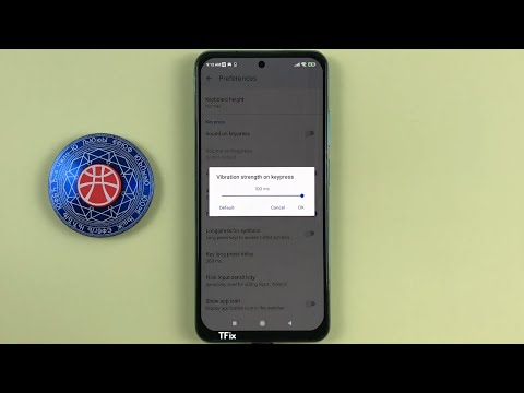 How to turn on/off and change the vibration intensity when typing on the Xiaomi Redmi Note 10