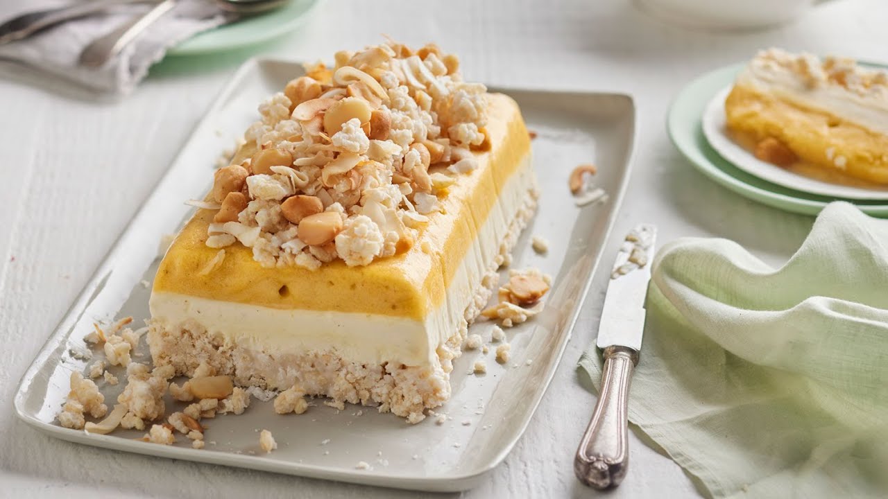 watch video Mango and Coconut Crackle Parfait watch video Mango and Coconut Crackle Parfait