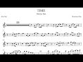 Time Jimmy sax alto with sax accompaniment free score download