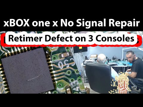 3 xBox one X consoles No signal Repair all with Faulty HDMI Control Retimer IC. Really...