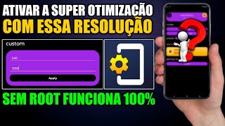ATIVAR A SUPER OTIMIZAÇÃO NO CELULAR ? EM JOGOS ATRAVES DO APLICATIVO DE RESOLUÇÃO I NO ROOT I GFX⏫