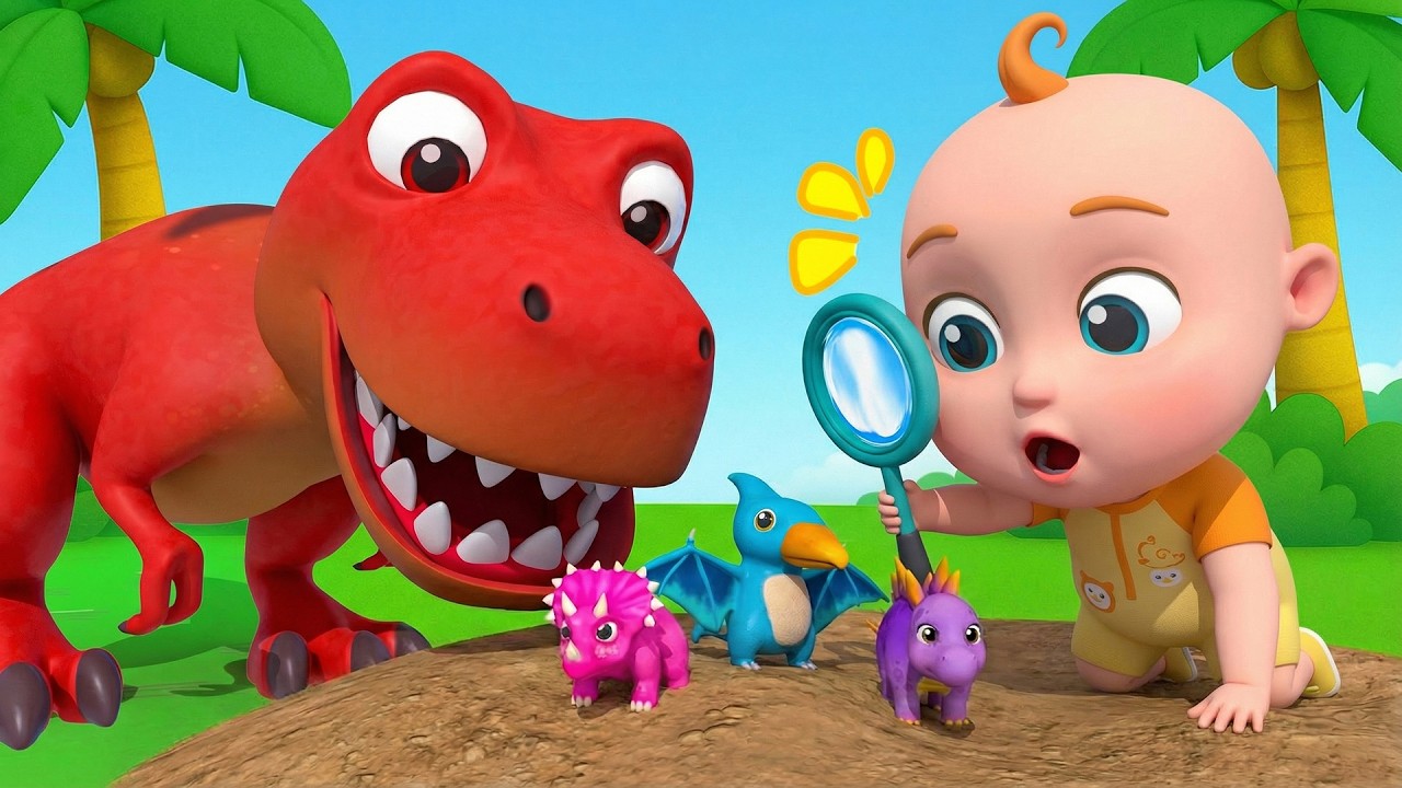 動物たちのダンスソング - 恐竜の歌 | Dinosaur Song - Animals Song | 赤ちゃんが喜ぶ歌 | 童謡 | PulkaCoco - 子どもの童謡