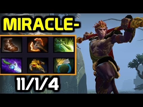Miracle- Monkey King Mid full gameplay vs Mage- Windranger - TOP EU PUB