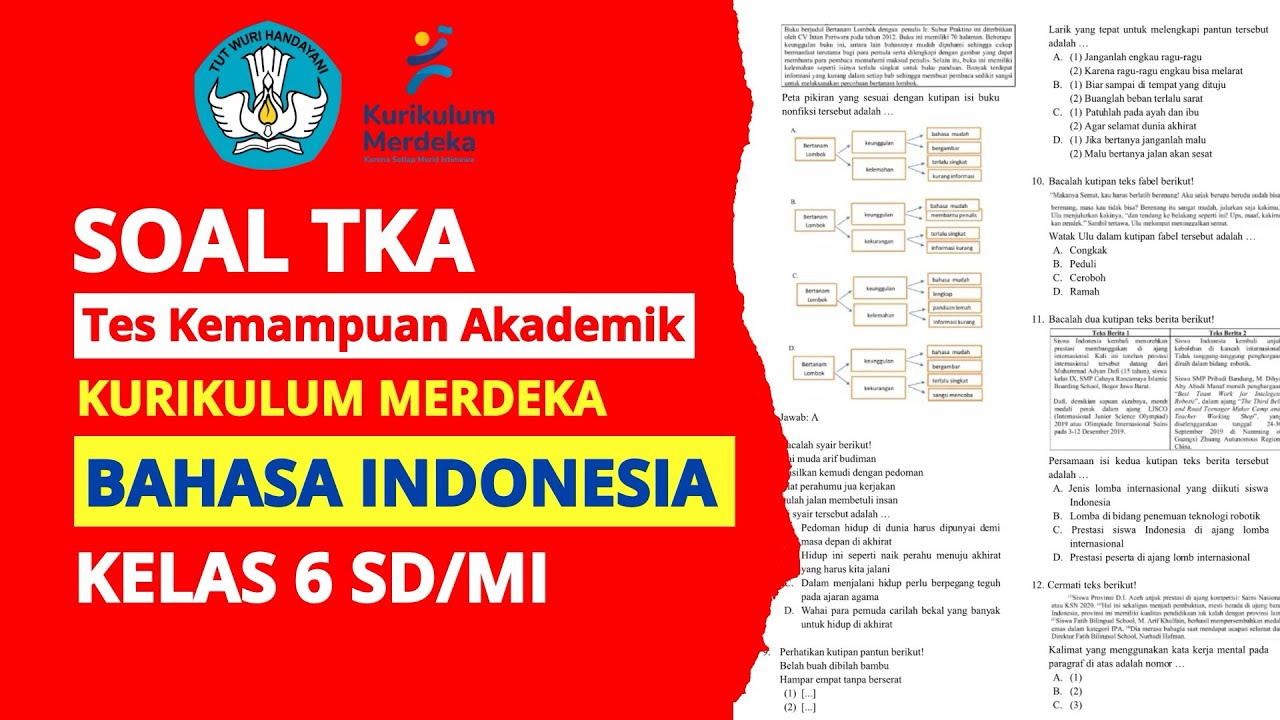 Indonesian Language TKA Practice Questions - Grade 6 Elementary School/Islamic Elementary School