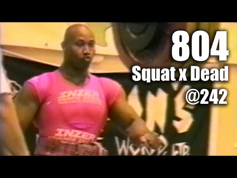 Bull Stewart 804 lbs. Squat and Deadlift @242