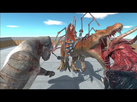 Spinosaurus upgraded vs all Units Animal Revolt Battle Simulator