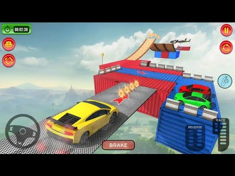 Crazy Car Driving Simulator-Impossible Sky Tracks-New car Racing games