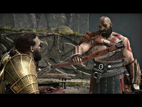 God of War 4 - How Kratos Got Leviathan Axe (God of War 2018) PS4 Pro