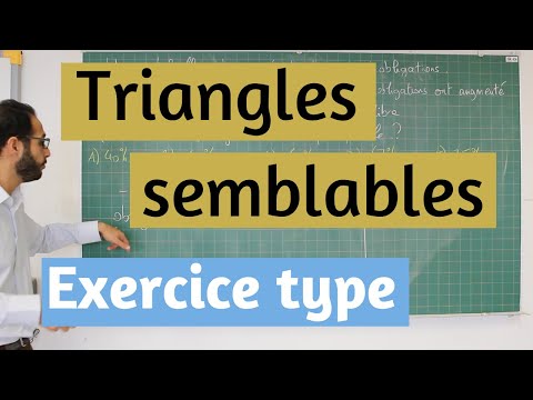 Triangles semblables - L'exercice type !
