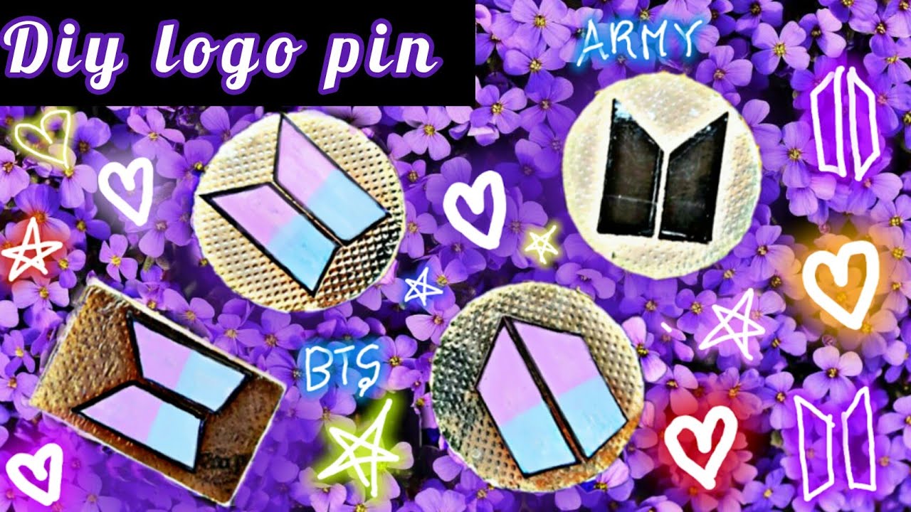 BTS ARMY Logo Pin 💜 | BTS & ARMY Crafts | 방탄소년단