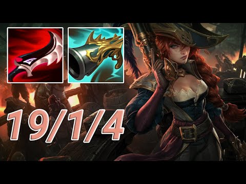 Lethality Miss Fortune ADC VS Draven | EUW Master Patch 13.13