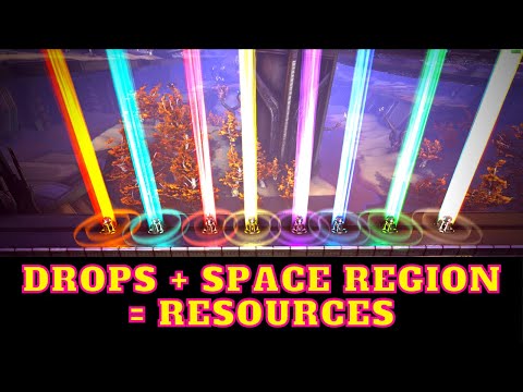 Connection Between Drops & Space Region - Easy Resources | Genesis 2 | Ark Survival Evolved