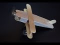 How To Make A Plane DC Motor Plane Ice Cream Stick Air Plane