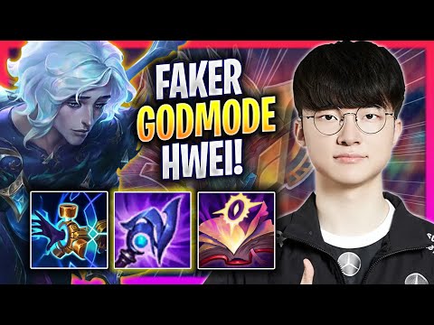 FAKER LITERALLY GOD MODE WITH NEW CHAMPION HWEI! - T1 Faker Plays Hwei MID vs Azir! | Season 2023