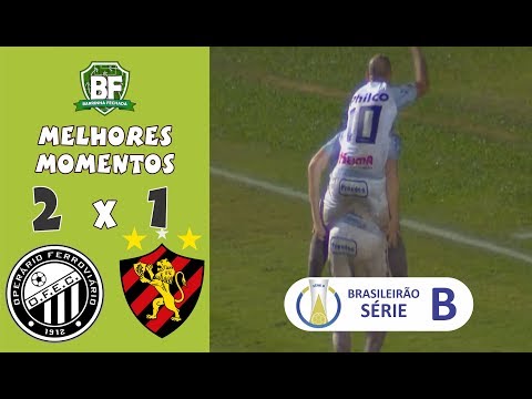 Operário PR 2 x 1 Sport  PE | Brasileirão Série B - 2019 | Melhores Momentos | Barrinha Fechada