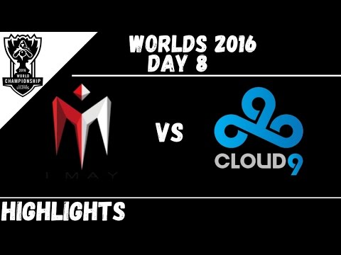 IM vs C9 | Highlights Worlds 2016 day 8 | I May vs Cloud9