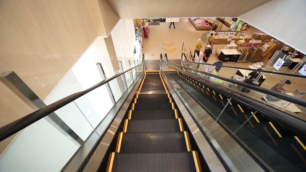 【フジテック製】そよら鈴鹿白子　降りエスカレーター