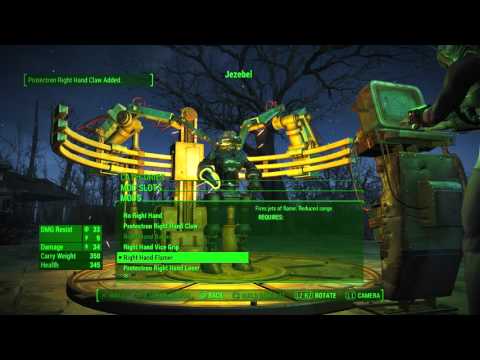 Fallout 4 Automatron - Headhunting: Build Jezebel's Body (Assaultron Parts, Flamer, Laser etc)