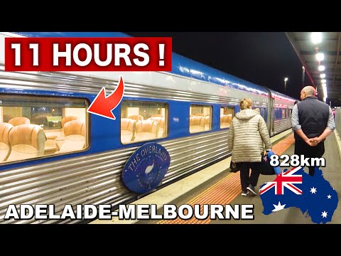 🇦🇺Riding $230 Australia's OLDEST First Class Train (Adelaide →Melbourne) | The Overland Red Premium