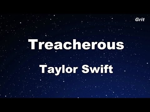 Treacherous - Taylor Swift Karaoke【No Guide Melody】