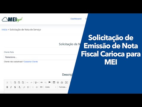 Solicitação de Nota Carioca - Mei Legal