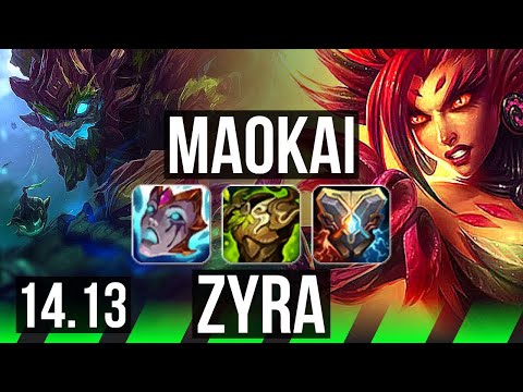 MAOKAI vs ZYRA (JGL) | 4/2/17, Rank 13 Maokai | EUW Challenger | 14.13