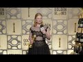 Sarah Snook | 81st Golden Globes Winner's Backstage Interview