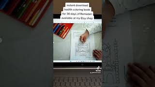 Instant download Ramadan activity for kids. Hadith coloring book with Islamic ahadith.