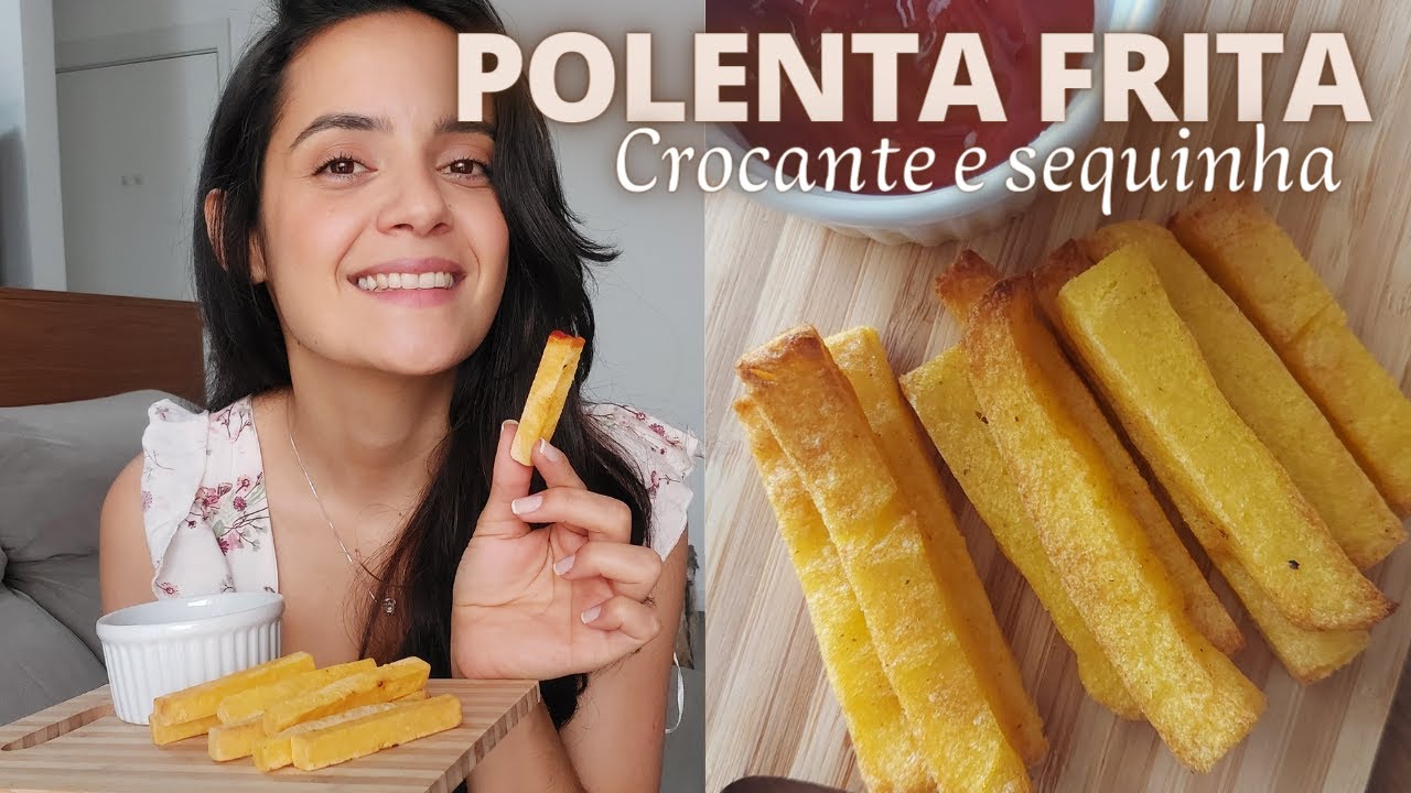 PALITOS DE POLENTA FRITA SEQUINHA E CROCANTE - FEITO NA AIRFRYER