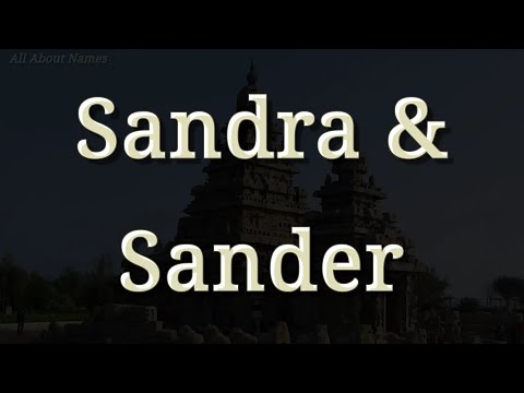 How to Pronounce Sandra and Sander Differently - Pronunciation and Meaning