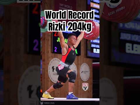 Rizki Juniansyah (79kg Indonesia 🇮🇩) 204kg / 450lbs C&J World Record 2025 World Weightlifting