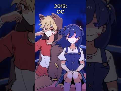 OC vs Creator (Before and After Redesign) #animation #originalcharacter #animationmeme #memes #ocs