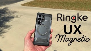 S26 Ultra Ringke UX Magnetic Case Review MagSafe Ring with Kickstand Cover for Samsung Galaxy 