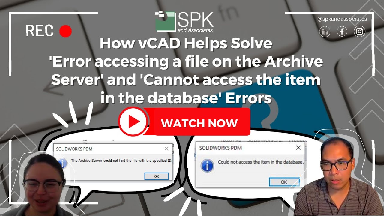 Vcad Helps Solve Error Accessing A File On The Archive Server And Vcad Helps Solve Error Accessing A File On The Archive Server And