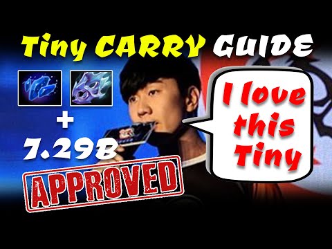 Dota 2 7.29B TINY Carry guide JJLin approved TINY full gameplay.