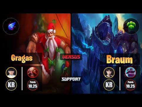 Hoit GRAGAS (Support) [Phase Rush] VS Zenit BRAUM - Grandmaster KR Patch 10.25
