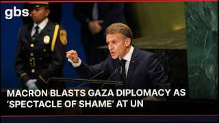“SPECTACLE OF SHAME”: Macron Delivers Blistering Gaza Rebuke At UN General Assembly | AC1C